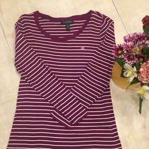 Lauren Ralph Lauren purple shirt Sz M